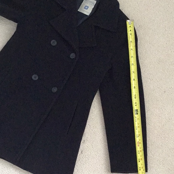 ZARA girls navy blue wool coat - Picture 7 of 8